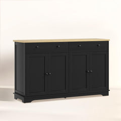 Nordic Style Buffet Cabinet with Storage Drawers,Sideboard, Adjustable Shelves for Your Home