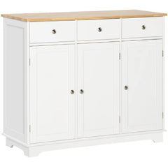 Buffet Cabinet with Storage Cabinets,Drawers and Adjustable Shelves