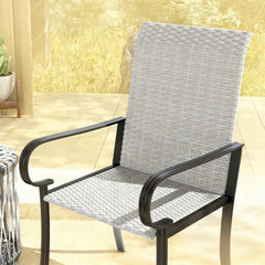 Dining Chairs,Set of 2 Dining Chairs with Armrest,Highback and Deep Seating