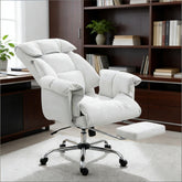 Reclining Desk Chair with Footrest,High Back Office Chair
