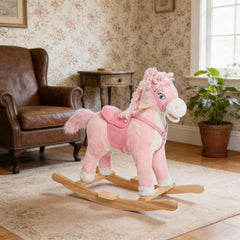 Toddler Plush Rocking Horse Toy,Kids Ride