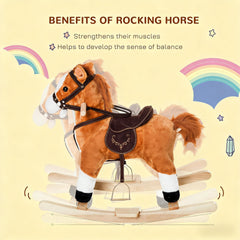 Animal Rocker,Kids Plush Toy Rocking Horse