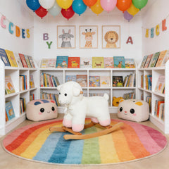 Lamb Rocking Soft Chair Toy,Kids Rocking Toy