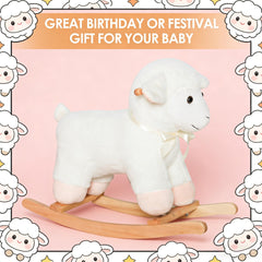Lamb Rocking Soft Chair Toy,Kids Rocking Toy
