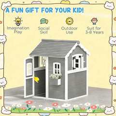 Toddlers Wooden Playhouse,Outdoor Playhouse