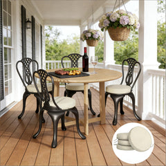 Dining Chair Cushions,Set of 4 Round Seat Cushions