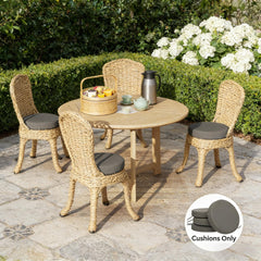 Bistro Chair Cushions,Set of 4 Round Seat Cushions