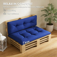 Thick Replacement Cushions,Outdoor 2 Chair Pallet Cushions