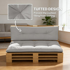 Tufted Replacement Cushions,Outdoor 2 Chair Pallet Cushions