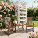 High Back Chairs,2 Pieces Outdoor Rocking Chairs