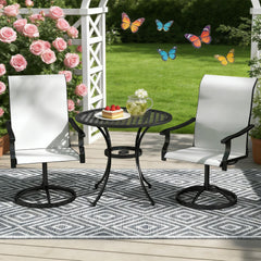 Outdoor Dining Chairs,Swivel Chairs Set of 2