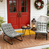 Porch Chairs,2 Pieces Outdoor Rocking Chairs