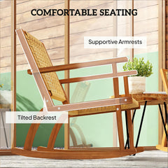Rocking Chairs,Outdoor Lawn Rocking Chair Set of 2