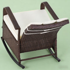 Outdoor Rocking Rattan Recliner,Rocker Chair