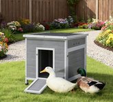 Wooden with Openable Roof Cage, Removable Floor, Double Doors,25" x 32" x 30"