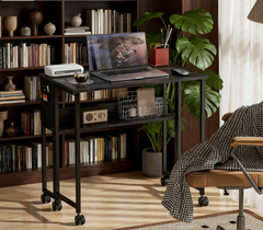 Foldable Desk with Storage Bag,Folding Computer Desk,for Small Spaces, Home Office