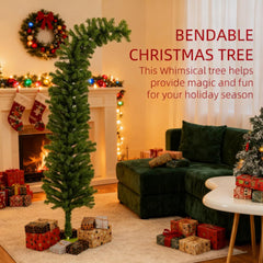 Pencil Christmas Tree, Bendable Artificial Christmas Tree with 400 Branch Tips
