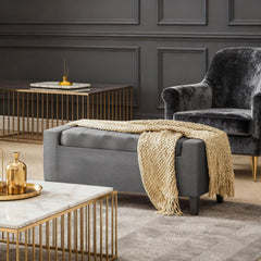 Upholstered Entryway Bench with Seating,Storage Ottoman Bench,with Lift Top and Rubberwood Legs