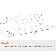 Replacement Cushion for Swing Chair,Tufted Bench Cushion for Outdoor Furniture,Patio Sofa/Couch