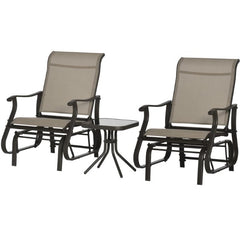 Chairs Set,Outdoor Gliding Chairs Set Durable Compact for Patio, Bistro Tea Time,Perfect for Families