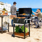 Black Outdoor Portable Cooker Charcoal BBQ Grill