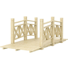 Garden Bridge Footbridge for Backyard Ponds, Creeks, Streams,Wooden Garden Bridge