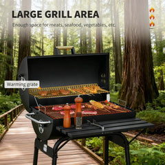 30" Portable Charcoal Barbecue Grill with Wheels