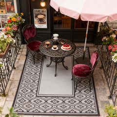 Patio Rug,Reversible Outdoor Rug, Waterproof Plastic Straw with Carry Bag