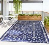 Easy to Maintain & Outdoor-Ready Outdoor Rug,Patio Rug,Reversible Outdoor Rug, Waterproof Plastic Straw with Carry Bag