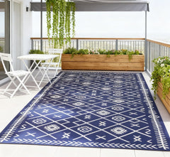Easy to Maintain & Outdoor-Ready Outdoor Rug,Patio Rug,Reversible Outdoor Rug, Waterproof Plastic Straw with Carry Bag