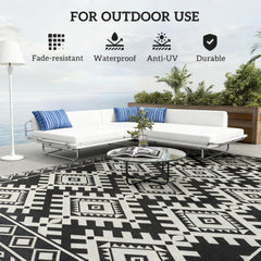 Outdoor Rug for Patio for Decor,Reversible Rug,Portable Outside Camping Area Carpet Ma