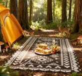 Outdoor Rug for Patio for Decor,Portable Outside Camping Area Carpet Mat,Reversible Rug,for Indoor and Outdoor