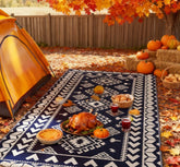 Patio Rug,Portable Outside Camping Area Carpet Mat,Reversible Rug