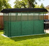 Open Bottom Raised Garden Bed,Galvanized Steel Planter Box,Crop Cage and Shade Cloth with Raised Garden Bed