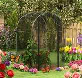 Plant Cage,Plant Protection Tent,Galvanized Steel Crop Cage,with Zippered Door