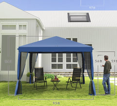 Height Adjustable Pop Up Canopy Tent,Instant Gazebo,Screen House Room with Carry Bag
