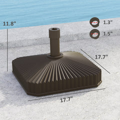 Easy assembly Heavy Duty Outdoor Umbrella Stand Base,Square Umbrella Base Holder,Umbrella Base