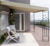 Metal Patio Canopy with Drainage Holes,Outdoor Pergola Canopy,for Backyard, Garden