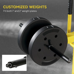 Yellow Gym Equipment for home