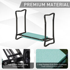 Garden Kneeler and Seat Bench Padded Garden Kneeler and Seat Bench, Padded Foldable Garden Stool, Green