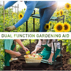 Garden Kneeler and Seat Bench Padded Garden Kneeler and Seat Bench, Padded Foldable Garden Stool, Green