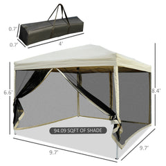 Canopy Tent with Netting, Instant Screen Room House