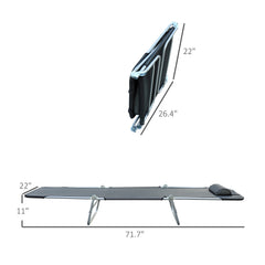 Sun Lounger Folding Chaise Lounge Pool Chairs