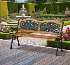Outdoor Garden Bench, Park Patio Bench