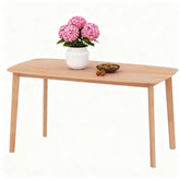 Dining Table for 6-7, Kitchen Table with Large Tabletop for Dining Room, Natural