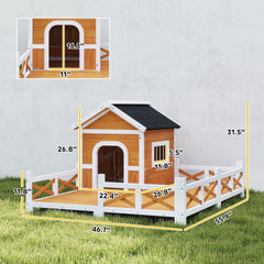 Dog Shelter,Outdoor Wooden Dog House