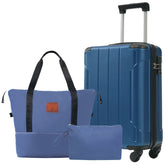 20 Inch Carry On Luggage Set 3 Piece with Spinner Wheels, Lightweight Hardshell ABS Suitcase for Weedend Getaways, Business Travel, Blue