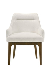 Kasha Chenille & Vintage Oak Side Chair (Set of 2)