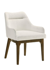 Kasha Chenille & Vintage Oak Side Chair (Set of 2)