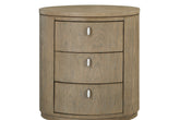 Oval Nightstand - Toffee